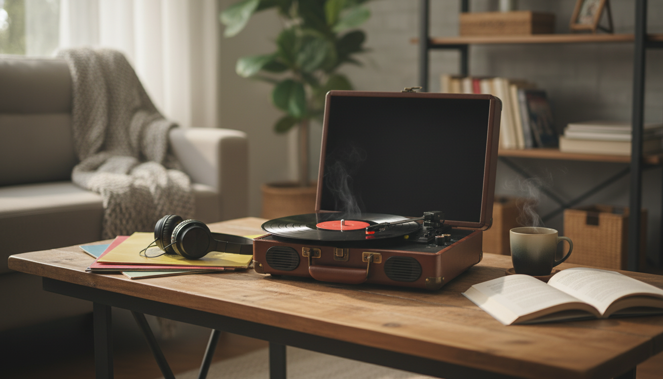 C260 Vinyl Record Player: Simple 3-Speed Bluetooth Setup