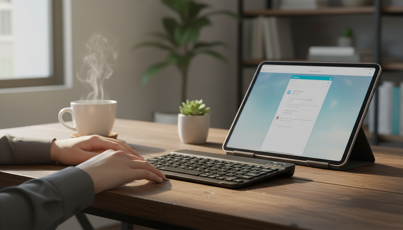 Portable Mini Bluetooth Keyboard for iPad, iPhone & Tablets