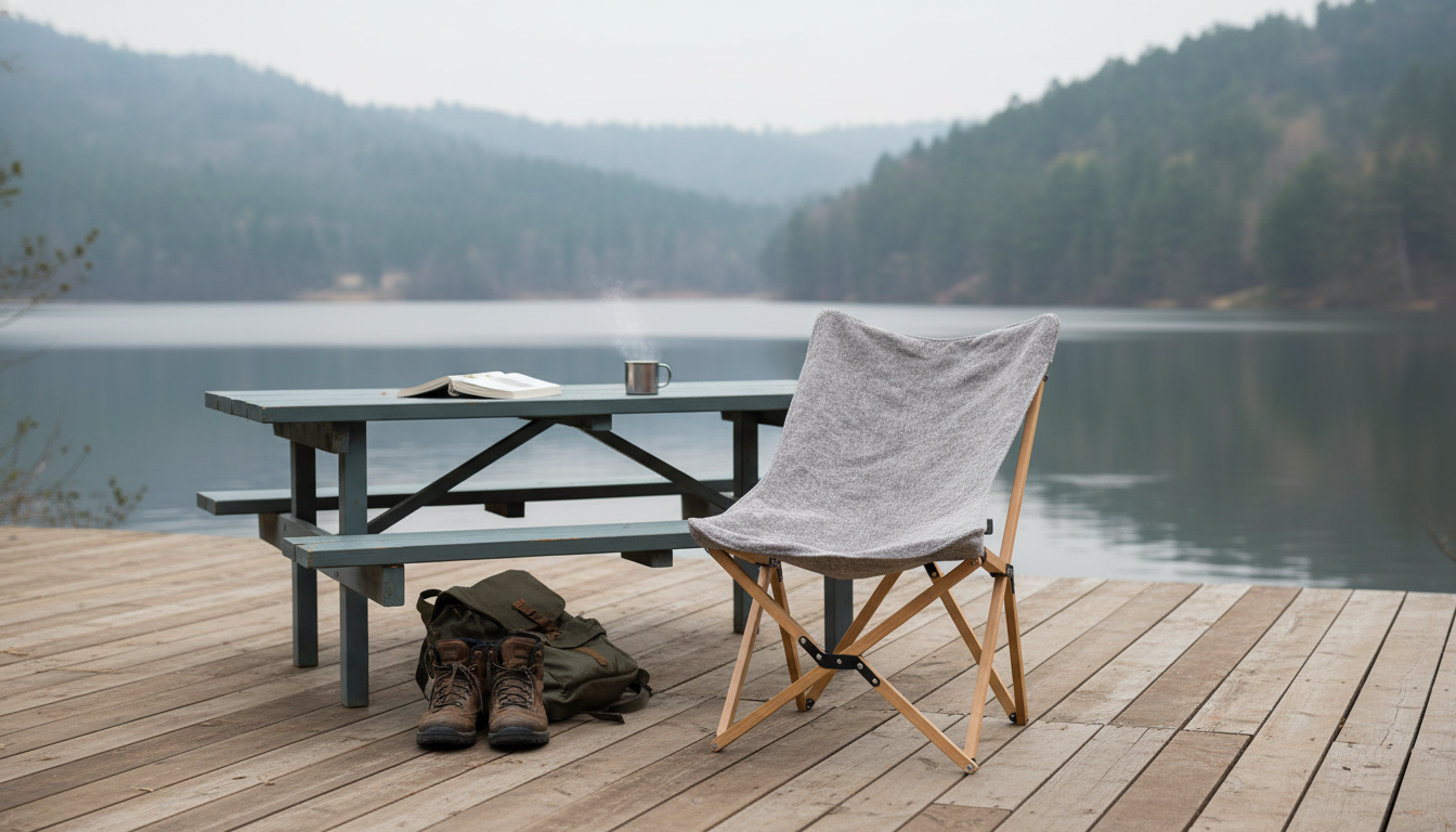 Portable Wooden Butterfly Chair: Foldable Comfort Anywhere