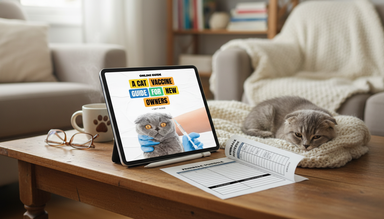 Cat Vaccine Schedule for New Owners + Printable Tracker