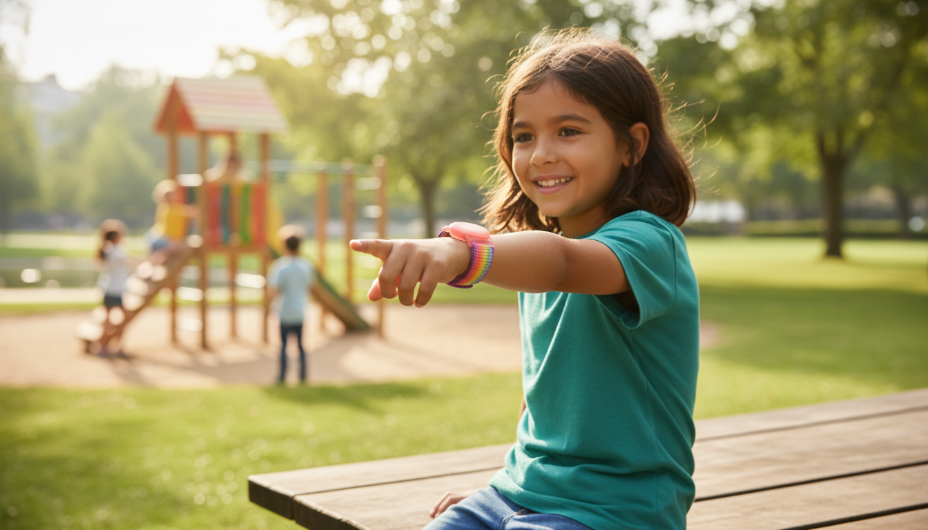 Nylon AirTag Wristband for Kids: Anti-Scratch, Secure Fit