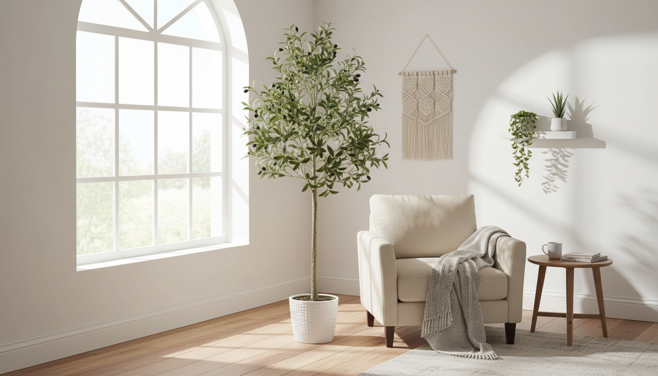 5ft Artificial Olive Tree: Realistic Styling & Placement