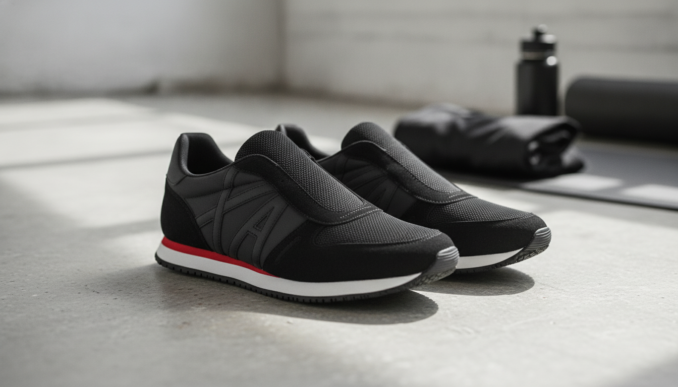 Armani Exchange Black Slip-On Sneakers: Fit & Comfort