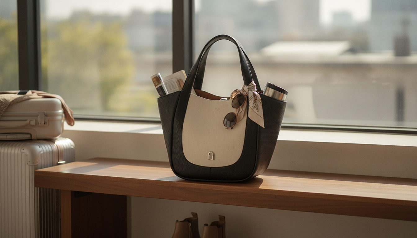 Large Capacity Leather Tote for Work, Travel, Weekends
