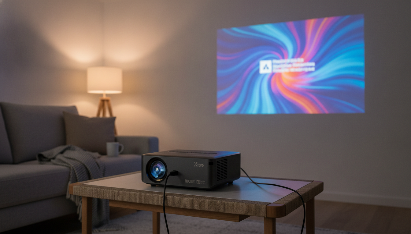 Portable LED Projector: WiFi, Bluetooth & Android Setup