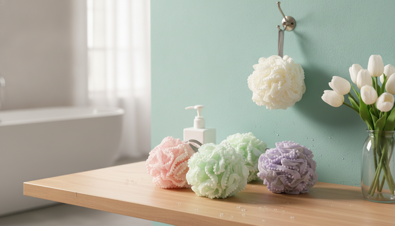 Soft Mesh Loofah Ball: Deep Clean, Gentle Exfoliation