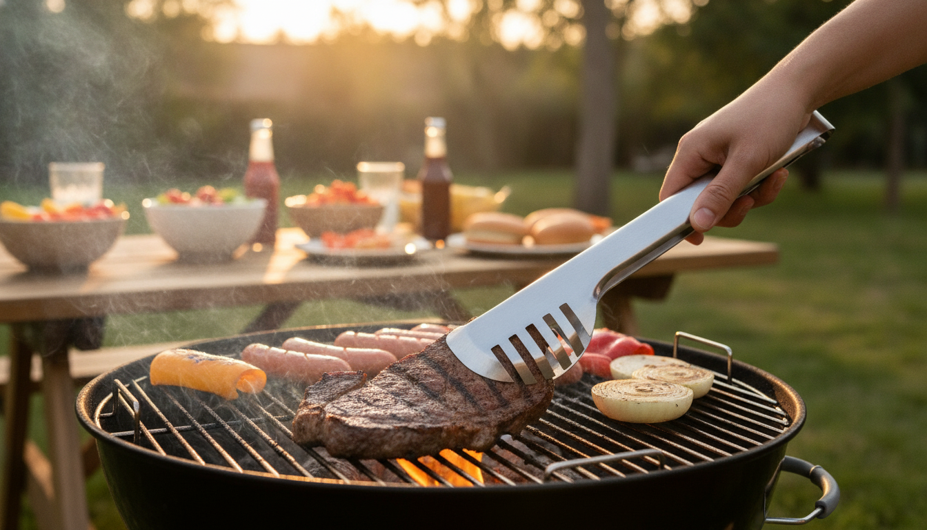 Stainless Steel BBQ Food Tongs: Safer, Better Grilling