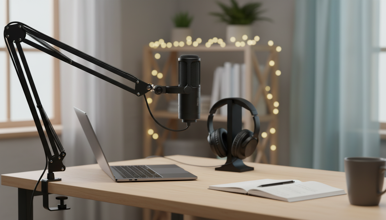 XLR Cardioid Dynamic Mic Setup for Streaming & Studio